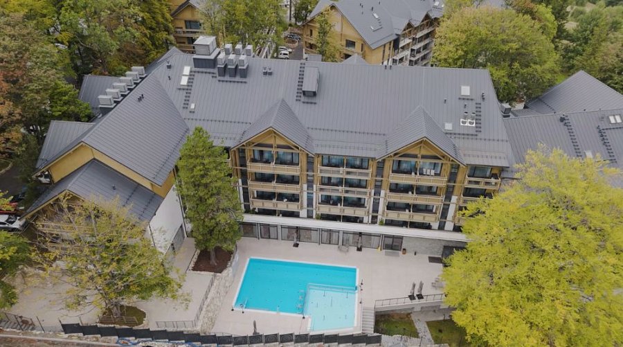 Widok z lotu ptaka na resort Forest Park